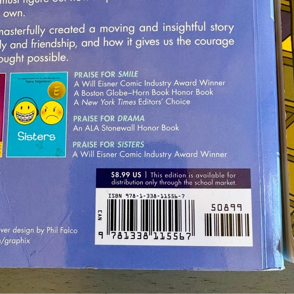 Ghosts, Drama, Smile Graphic Novels Set- Raina Telgemeier- Paperback Books Youth - Picture 14 of 15